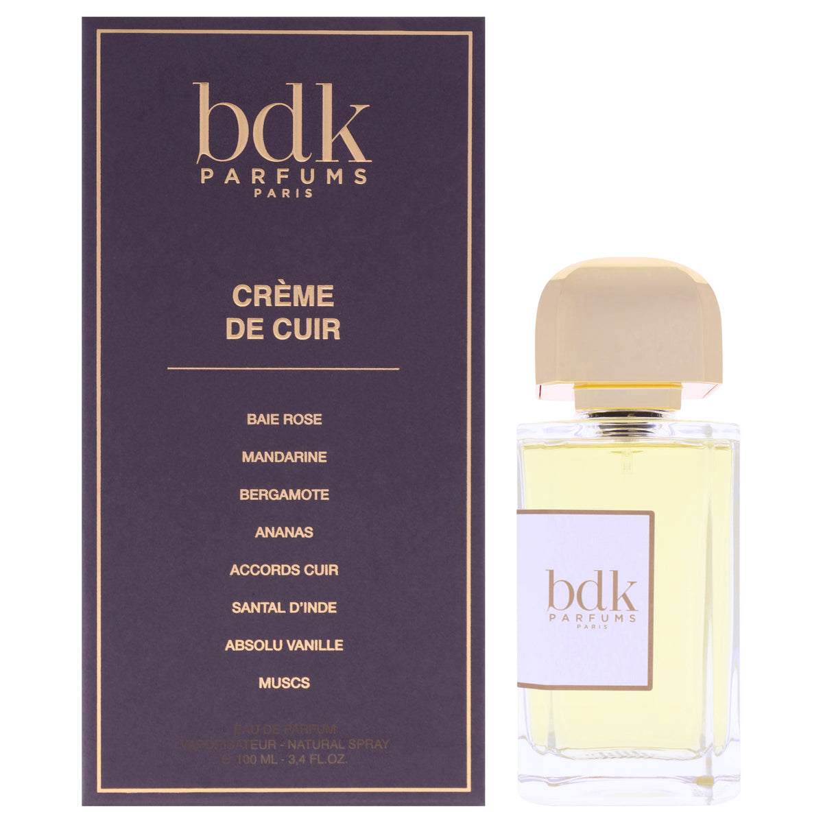 Creme De Cuir by BDK Parfums for Unisex - 3.4 oz EDP Spray