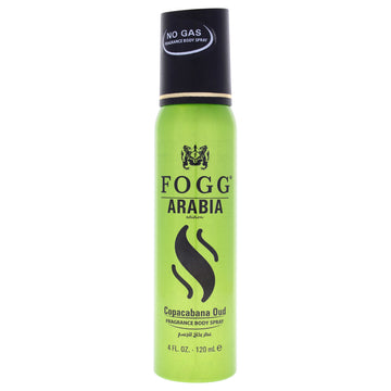 Fragrance Body Spray - Copacabana Oud by Fogg for Men - 4 oz Body Spray