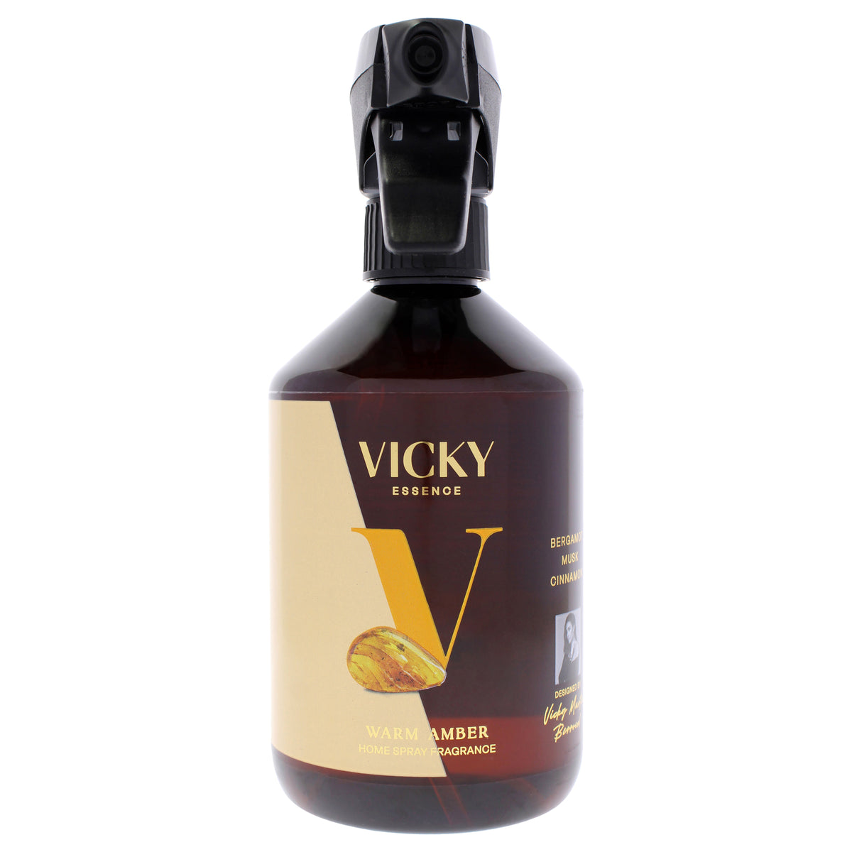 Home Spray - Warm Amber by Vicky Essence for Unisex - 16.9 oz Room Spray