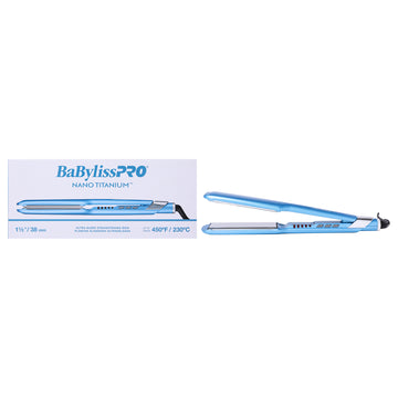 Nano Titanium Ultra-Sleek Straightening Iron - BNT131T - Blue by BaBylissPRO for Unisex - 1.5 Inch Flat Iron
