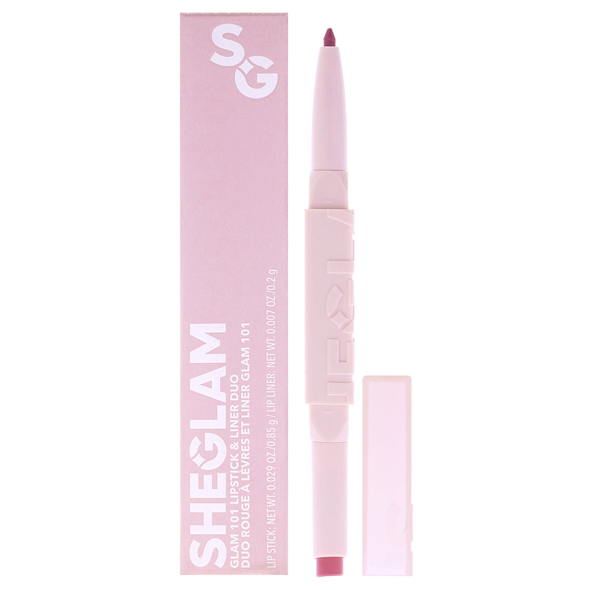 Glam 101 Lipstick and Liner Duo - Cherry Fudge by Sheglam for Women - 0.036 oz Makeup