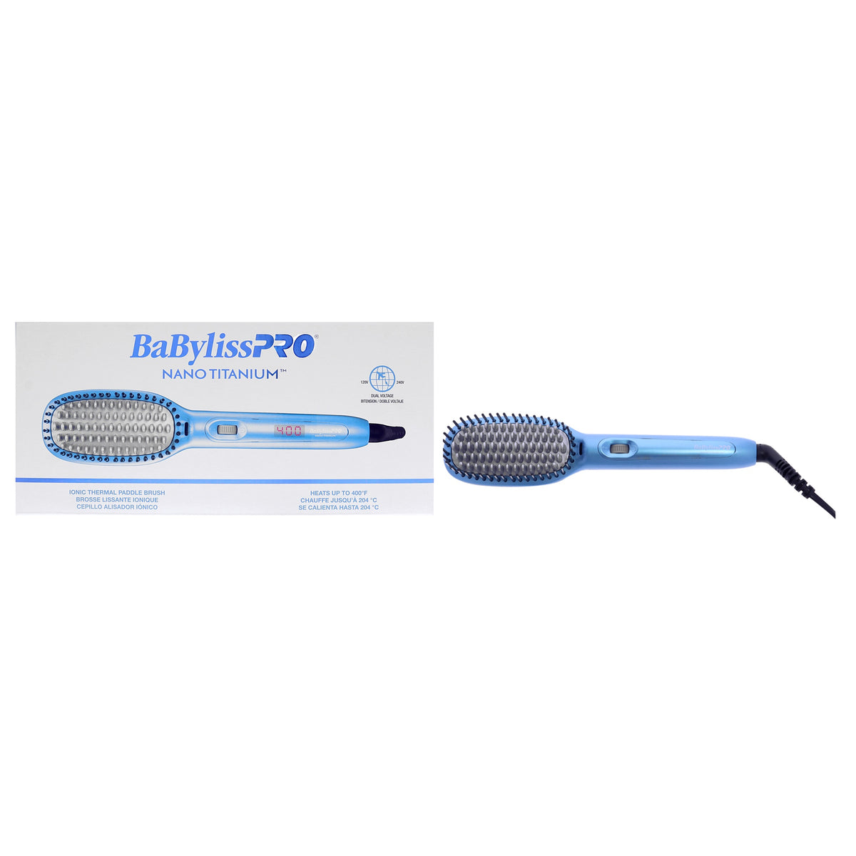 Nano Titanium Ionic Thermal Paddle Brush - BNTPB1UC by BaBylissPRO for Unisex - 1 Pc Brush