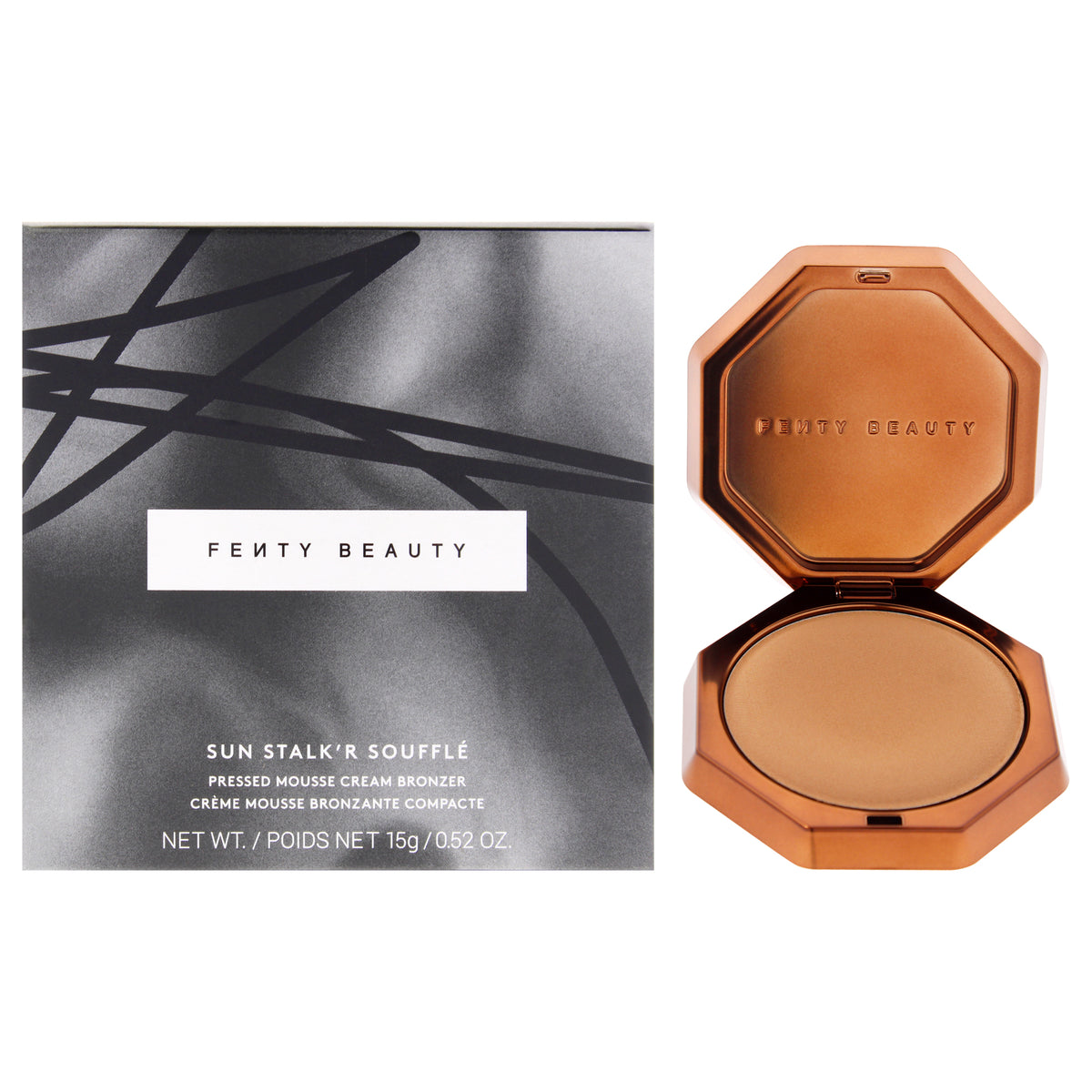 Sun Stalkr Souffle Pressed Mousse Cream Bronzer - 01 Suga Cookie by Fenty Beauty for Women - 0.52 oz Bronzer