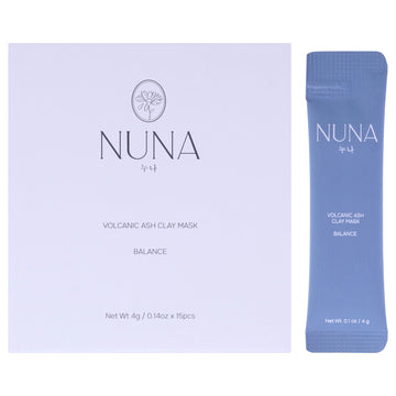 Volcanic Ash Clay Mask by Nuna for Women - 15 X 0.14 oz Mask