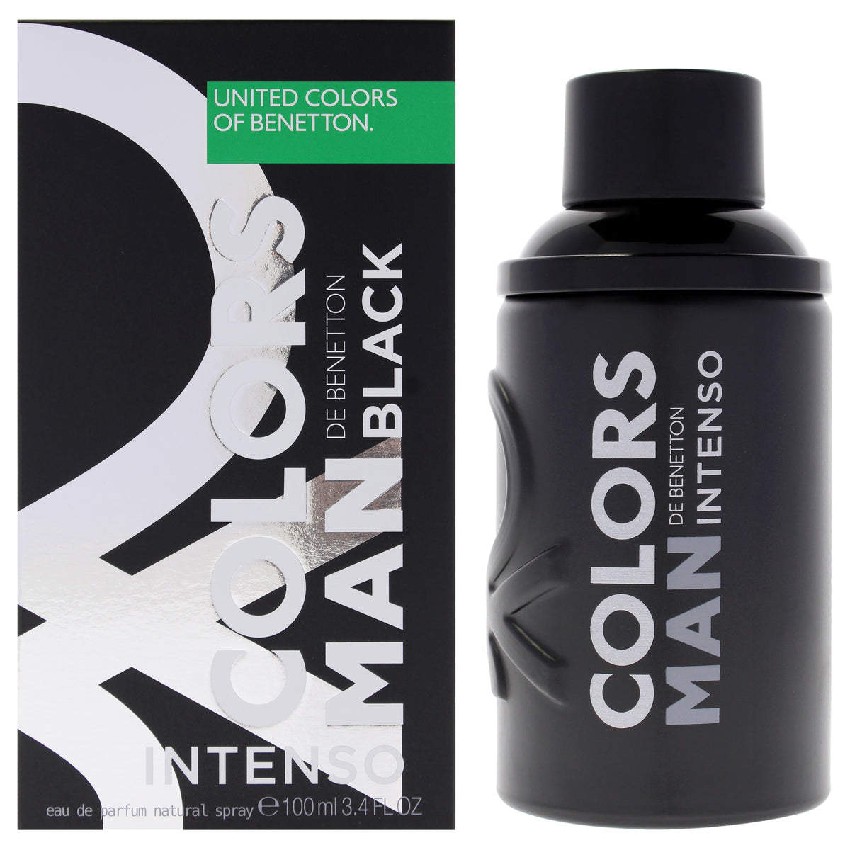 Colors De Benetton - Black Intenso by United Colors Of Benetton for Men - 3.4 oz EDP Spray