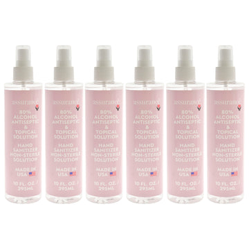 Hand Sanitizer Non-Sterile Solution by Assurance for Unisex - 10 oz Hand Sanitizer - Pack of 6
