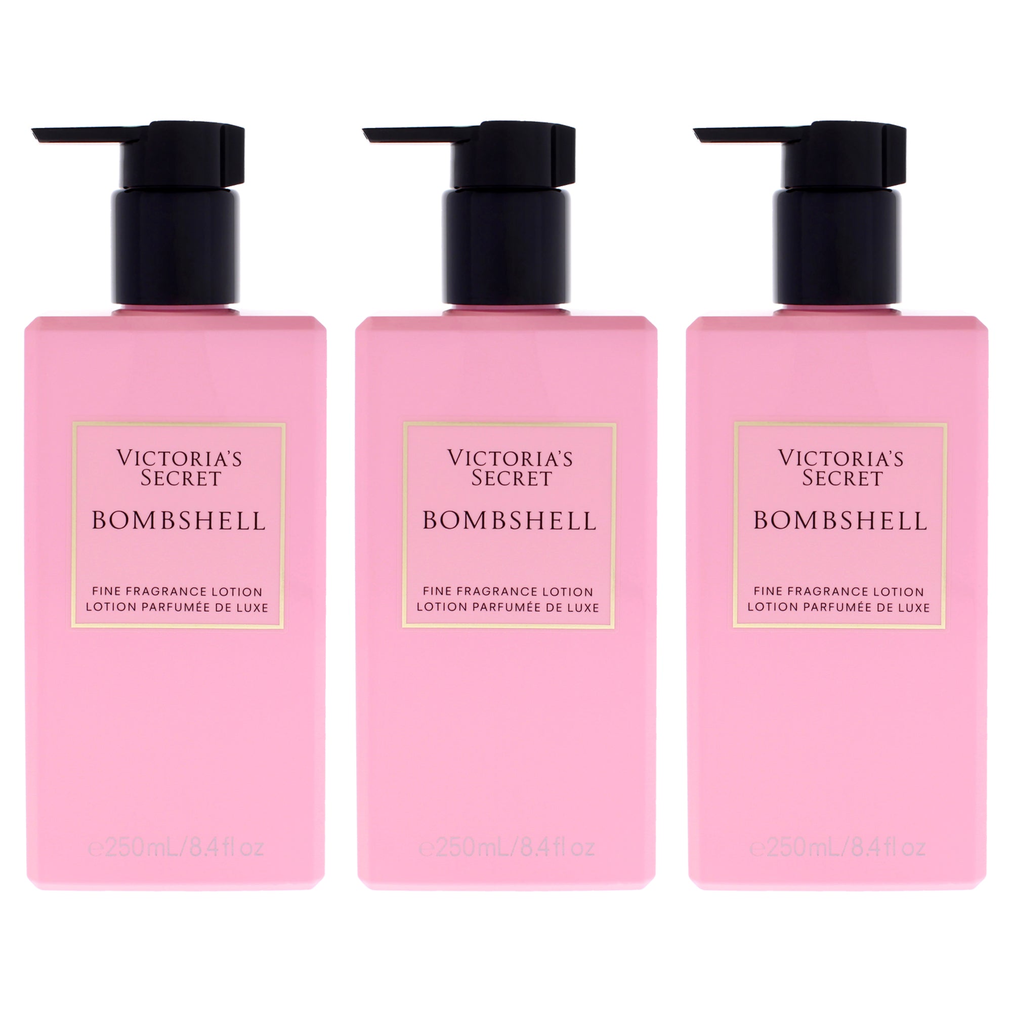 Bombshell Fragrance Lotion by Victorias Secret for Women - 8.4 oz Body Lotion - Pack of 3