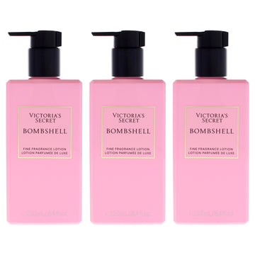 Bombshell Fragrance Lotion by Victorias Secret for Women - 8.4 oz Body Lotion - Pack of 3