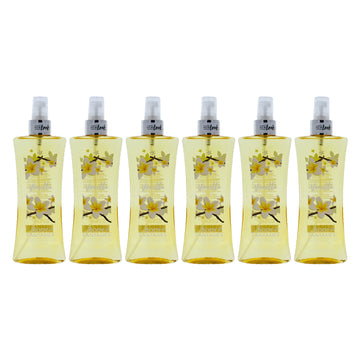 Vanilla Body Spray by Body Fantasies for Women - 8 oz Body Spray - Pack of 6