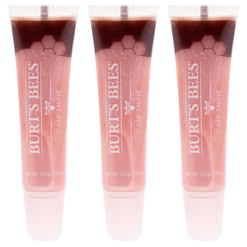 Burts Bees Lip Shine - 010 Whisper by Burts Bees for Women - 0.5 oz Lip Gloss - Pack of 3