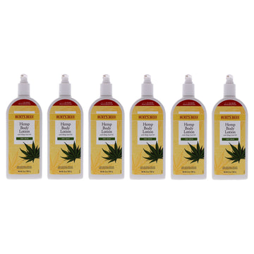 Hemp Body Lotion by Burts Bees for Unisex - 12 oz Body Lotion - Pack of 6