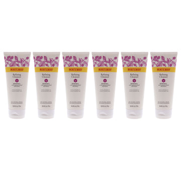 Renewal Refining Cleanser by Burts Bees for Unisex - 6 oz Cleanser - Pack of 6