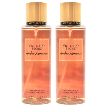 Amber Romance by Victorias Secret for Women - 8.4 oz Fragrance Mist - Pack of 2