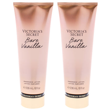 Bare Vanilla Fragrance Lotion by Victorias Secret for Women - 8 oz Body Lotion - Pack of 2