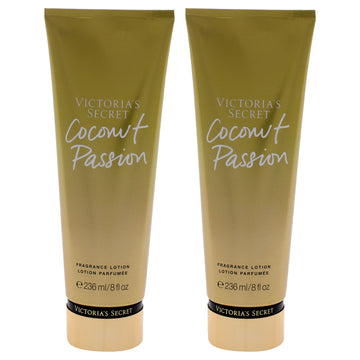 Coconut Passion Fragrance Lotion by Victorias Secret for Women - 8 oz Body Lotion - Pack of 2