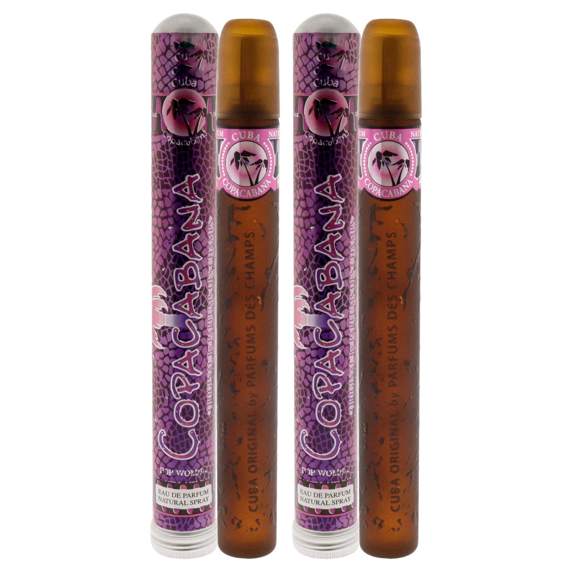 Cuba Brazil Copacabana by Cuba for Women - 1.17 oz EDP Spray - Pack of 2