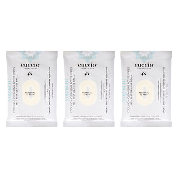 Somatology Yogahh Cooling Plus Cleansing Wipes by Cuccio Somatology for Unisex - 12 Count Wipes - Pack of 3