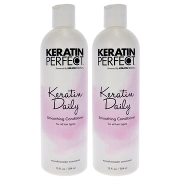 Keratin Daily Conditioner by Keratin Perfect for Unisex - 12 oz Conditioner - Pack of 2