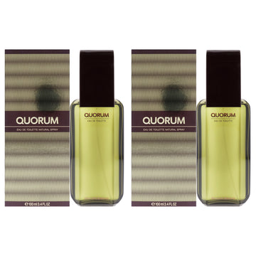Quorum by Antonio Puig for Men - 3.4 oz EDT Spray - Pack of 2