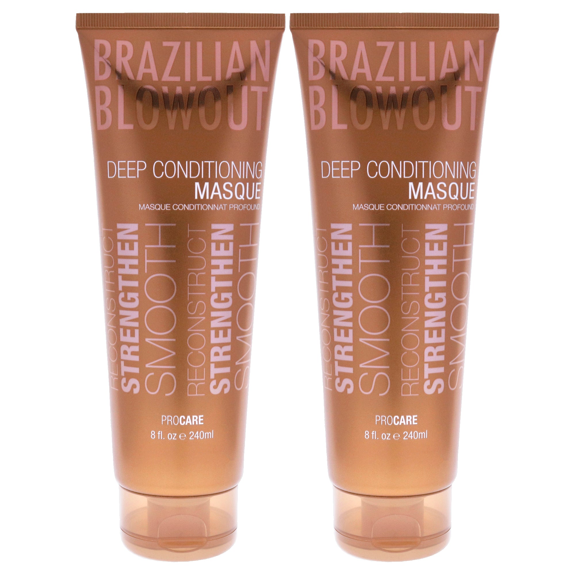 Acai Deep Conditioning Masque by Brazilian Blowout for Unisex - 8 oz Mask - Pack of 2