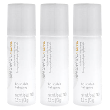 Shaper Dry Brushable Styling - Travel Size by Sebastian for Unisex - 1.5 oz Hair Spray - Pack of 3