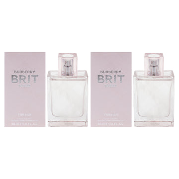 Burberry Brit Sheer by Burberry for Women - 1.6 oz EDT Spray - Pack of 2