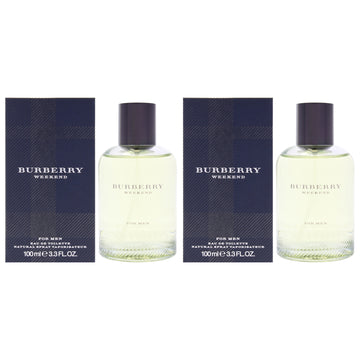 Burberry Weekend by Burberry for Men - 3.3 oz EDT Spray - Pack of 2
