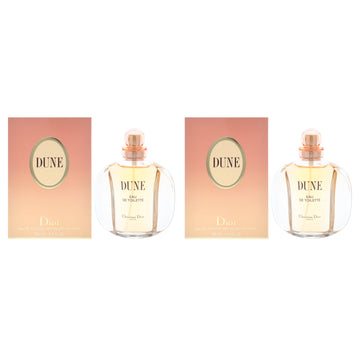 Dune by Christian Dior for Women - 3.4 oz EDT Spray - Pack of 2