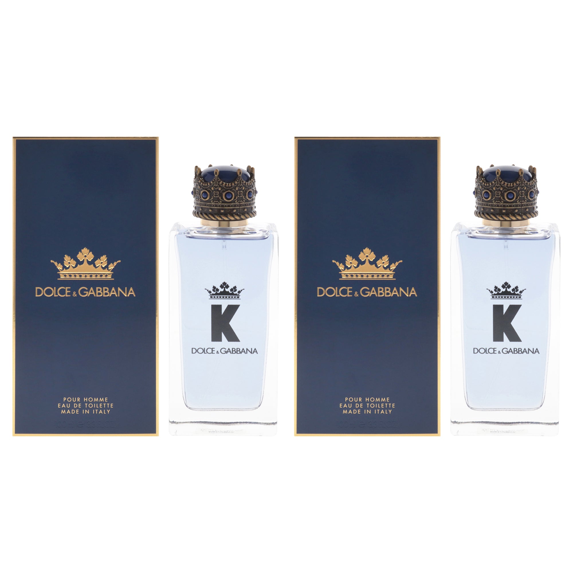 K by Dolce and Gabbana for Men - 3.3 oz EDT Spray - Pack of 2