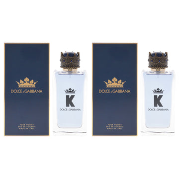 K by Dolce and Gabbana for Men - 3.3 oz EDT Spray - Pack of 2