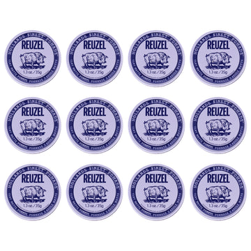 Clay Matte Pomade by Reuzel for Men - 1.3 oz Pomade - Pack of 12