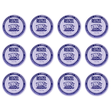 Clay Matte Pomade by Reuzel for Men - 4 oz Pomade - Pack of 12