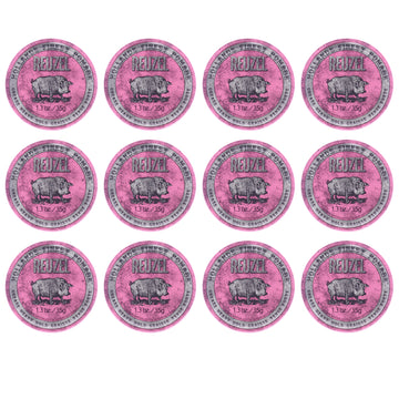 Pink Grease Heavy Hold Pomade by Reuzel for Men - 1.3 oz Pomade - Pack of 12