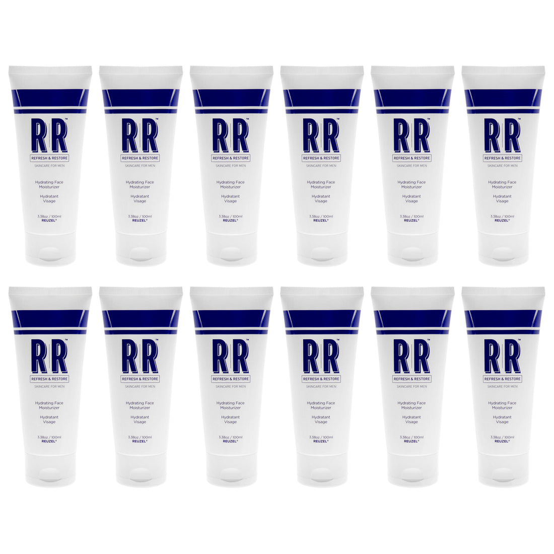 Hydrating Face Moisturizer by Reuzel for Men - 3.38 oz Moisturizer - Pack of 12