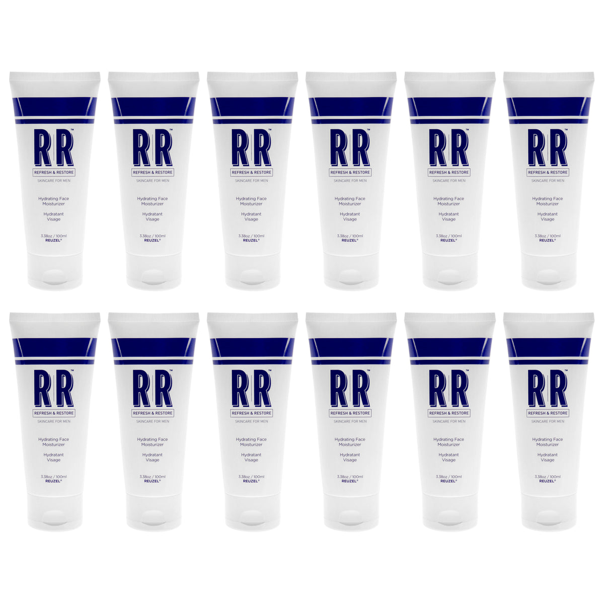 Hydrating Face Moisturizer by Reuzel for Men - 3.38 oz Moisturizer - Pack of 12