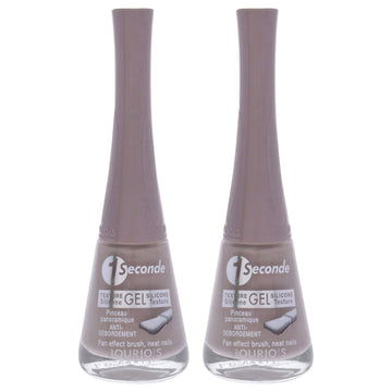 1 Seconde - 55 A-Greigee by Bourjois for Women - 0.3 oz Nail Polish - Pack of 2