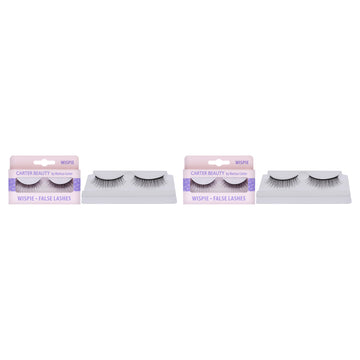 False Lashes - Wispie by Carter Beauty for Women - 1 Pair Eyelashes - Pack of 2