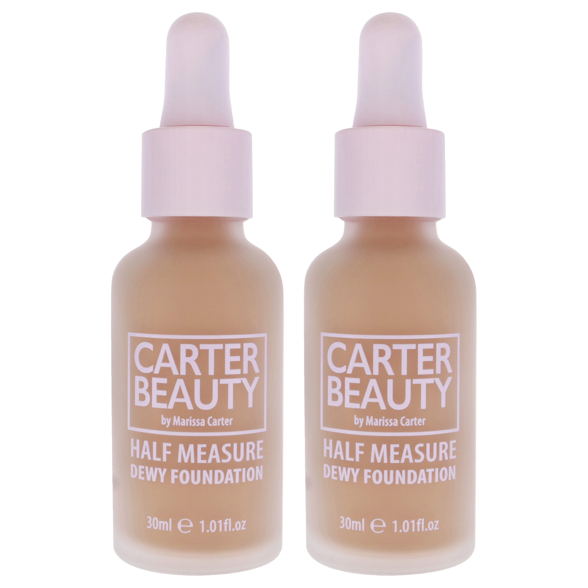 Half Measure Dewy Foundation - Banoffee by Carter Beauty for Women - 1.01 oz Foundation - Pack of 2