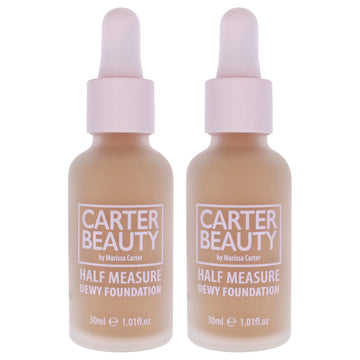 Half Measure Dewy Foundation - Banoffee by Carter Beauty for Women - 1.01 oz Foundation - Pack of 2