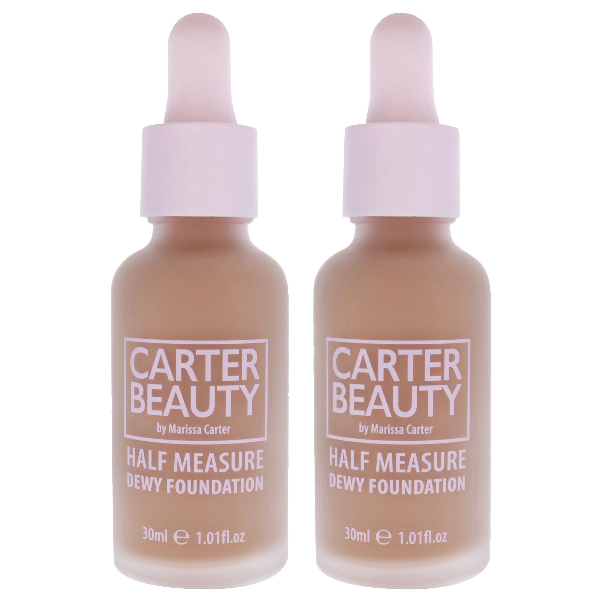 Half Measure Dewy Foundation - Gingerbread by Carter Beauty for Women - 1.01 oz Foundation - Pack of 2