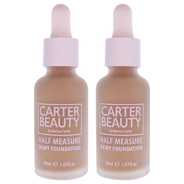 Half Measure Dewy Foundation - Gingerbread by Carter Beauty for Women - 1.01 oz Foundation - Pack of 2
