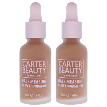 Half Measure Dewy Foundation - Pecan Pie by Carter Beauty for Women - 1.01 oz Foundation - Pack of 2