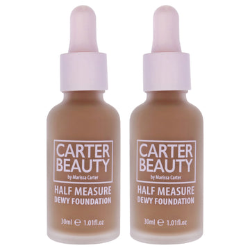 Half Measure Dewy Foundation - Tiramasu by Carter Beauty for Women - 1.01 oz Foundation - Pack of 2