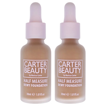 Half Measure Dewy Foundation - Truffle by Carter Beauty for Women - 1.01 oz Foundation - Pack of 2