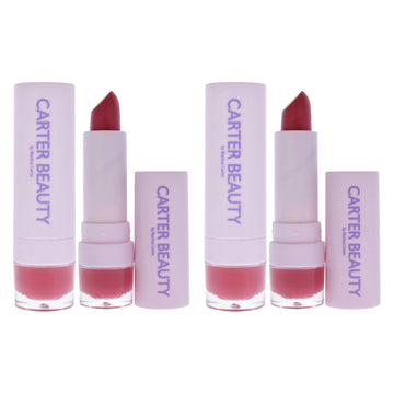 Word of Mouth Velvet Matte Lipstick - Louise by Carter Beauty for Women - 0.16 oz Lipstick - Pack of 2