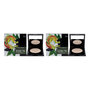 Mattifying Mineral Powder - 521 Tuva by Idun Minerals for Women - 0.12 oz Powder - Pack of 2