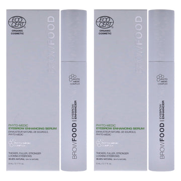 BrowFood Phyto-Medic Eyebrow Enhancer by LashFood for Women - 0.17 oz Eyebrow - Pack of 2