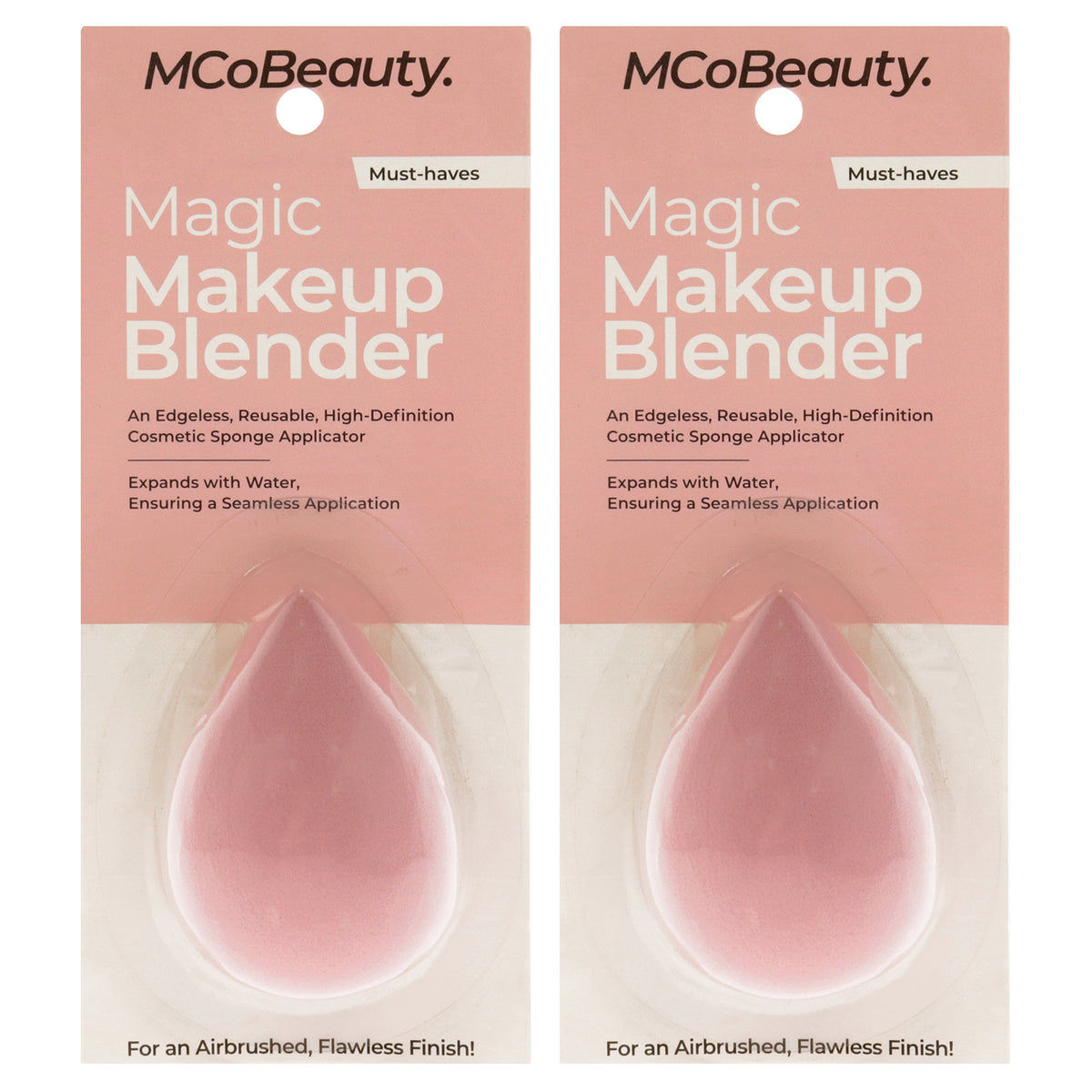 Magic Makeup Blender by MCoBeauty for Women - 1 Pc Sponge - Pack of 2