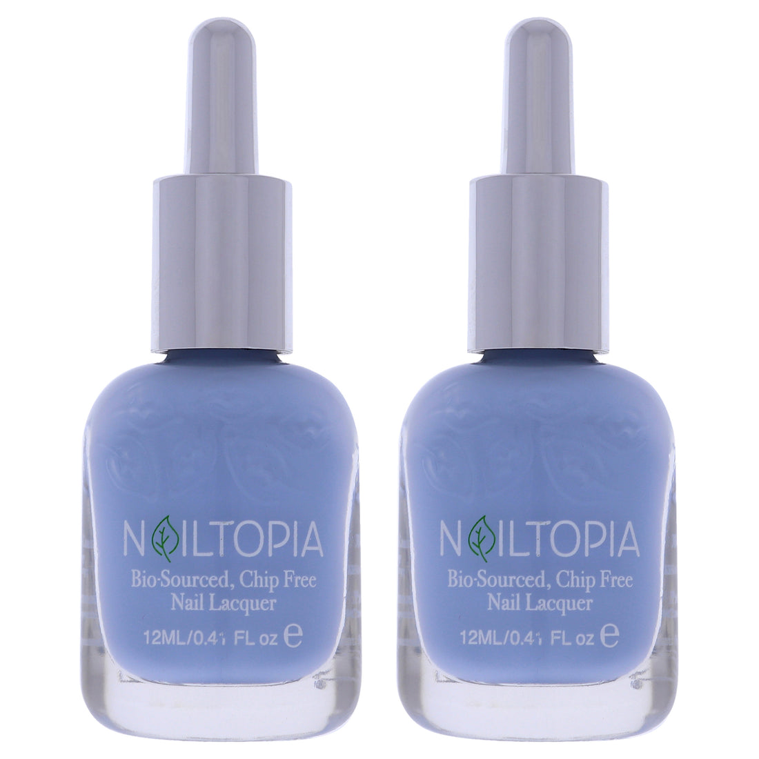 Bio-Sourced Chip Free Nail Lacquer - Bali Baby by Nailtopia for Women - 0.41 oz Nail Polish - Pack of 2