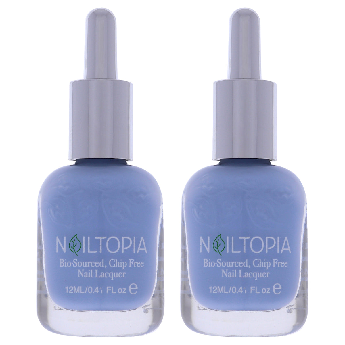 Bio-Sourced Chip Free Nail Lacquer - Bali Baby by Nailtopia for Women - 0.41 oz Nail Polish - Pack of 2